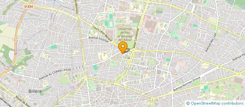 localisation de l'entreprise ASSOCIATION L.C.B  LYAUTEY CARLITOS BERLIOZ  PAU