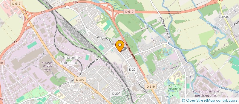 localisation de l'entreprise ASSOCIATION L.C. DANSER  LA CHAPELLE-SAINT-LUC