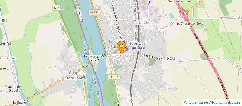 localisation de l'entreprise ASSOCIATION L'ECHANGEUR 29 à LA CHARITE-SUR-LOIRE
