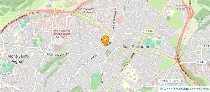localisation de l'entreprise ASSOCIATION L'ECLOSION à BOIS-GUILLAUME