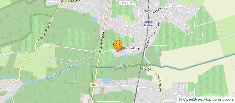 localisation de l'entreprise ASSOCIATION L ECO-PAIN DES BOIS à LUDON-MEDOC