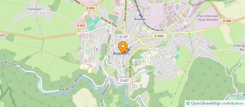 localisation de l'entreprise ASSOCIATION L'ECOLE DES PLANCHES  AVALLON