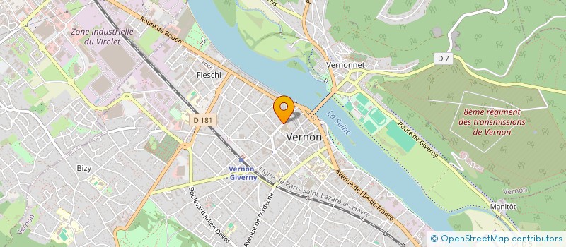 localisation de l'entreprise ASSOCIATION L'EDUCATION MUSICALE  VERNON