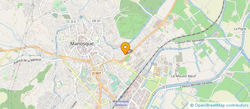 localisation de l'entreprise ASSOCIATION L'ELAN à MANOSQUE