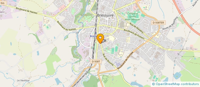 localisation de l'entreprise ASSOCIATION L'EMERAUDE  BRESSUIRE