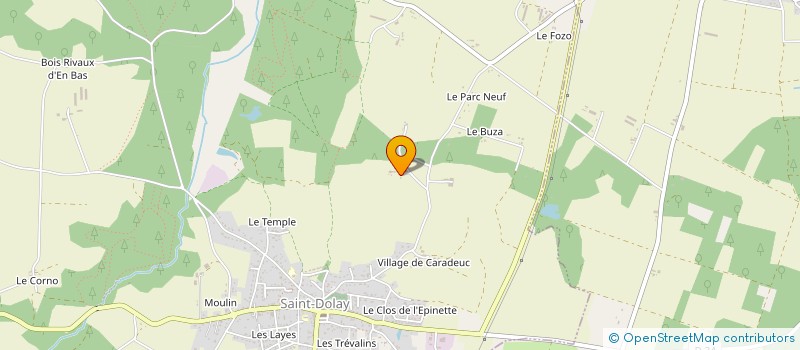 localisation de l'entreprise ASSOCIATION L'ENDANSEE  SAINT-DOLAY