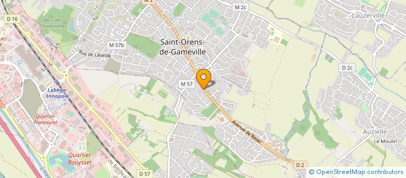 localisation de l'entreprise ASSOCIATION L'ENVOL DES COEURS UNIS  SAINT-ORENS-DE-GAMEVILLE
