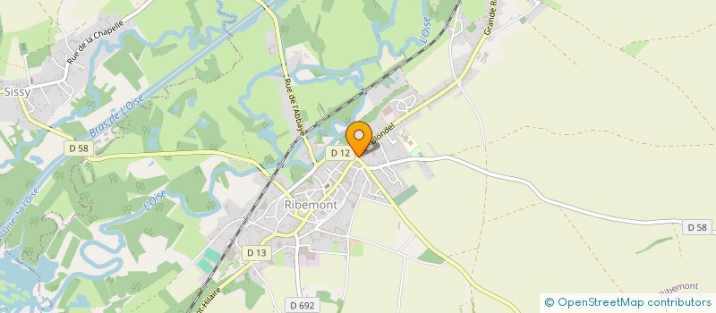 localisation de l'entreprise ASSOCIATION L EPERON DE RIBEMONT  RIBEMONT