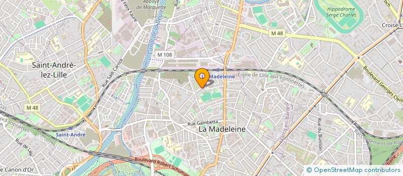 localisation de l'entreprise ASSOCIATION L'EPHEMERE à LA MADELEINE
