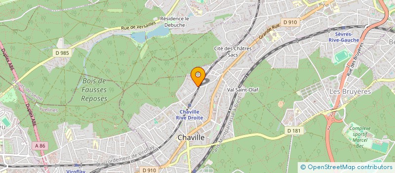localisation de l'entreprise ASSOCIATION L'ERMITAGE DU COTEAU à CHAVILLE