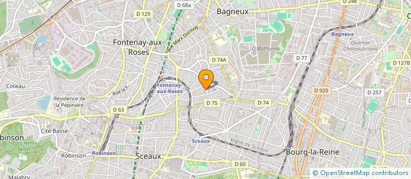 localisation de l'entreprise ASSOCIATION L'ESCALE à FONTENAY-AUX-ROSES