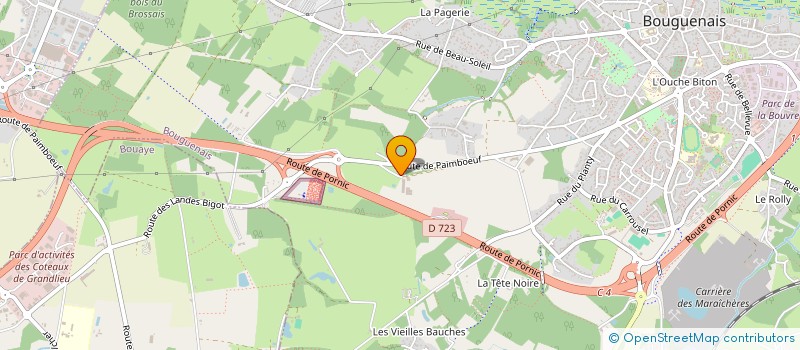 localisation de l'entreprise ASSOCIATION L'ETABLE NANTAISE à BOUGUENAIS
