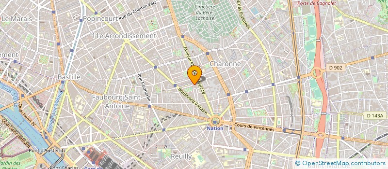 localisation de l'entreprise ASSOCIATION L'ETAPE - PARCOURS LOGEMENT JEUNES à PARIS