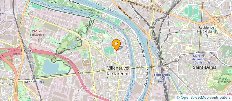 localisation de l'entreprise ASSOCIATION L ETOILE 92 à VILLENEUVE-LA-GARENNE