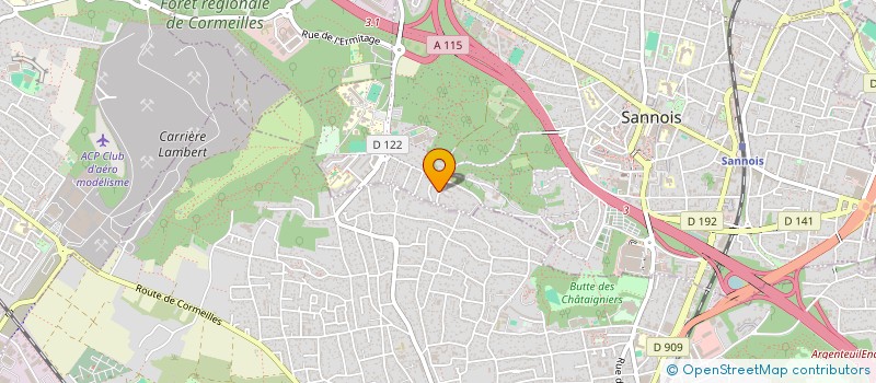 localisation de l'entreprise ASSOCIATION L'ETOILE DU PHOENIX (LEDP)  SANNOIS