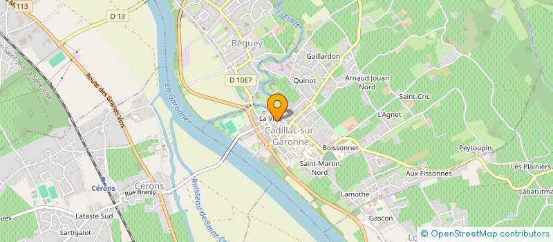 localisation de l'entreprise ASSOCIATION L EVEIL CADILLACAIS  CADILLAC-SUR-GARONNE