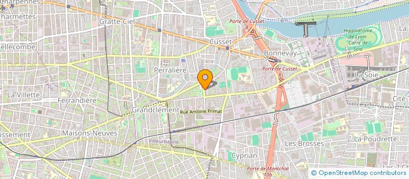 localisation de l'entreprise ASSOCIATION L'HAMAC  VILLEURBANNE