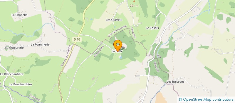 localisation de l'entreprise ASSOCIATION L'HEURE BLEUE MUSIQUE  PERRIERS-EN-BEAUFICEL