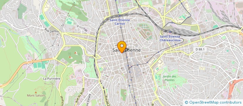 localisation de l'entreprise ASSOCIATION L HOMME LIBRE  SAINT-ETIENNE