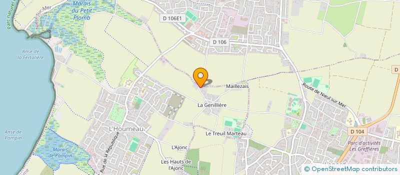 localisation de l'entreprise ASSOCIATION L'HOUMEENNE DE KEMPO ET SELF DEFENSE  L'HOUMEAU