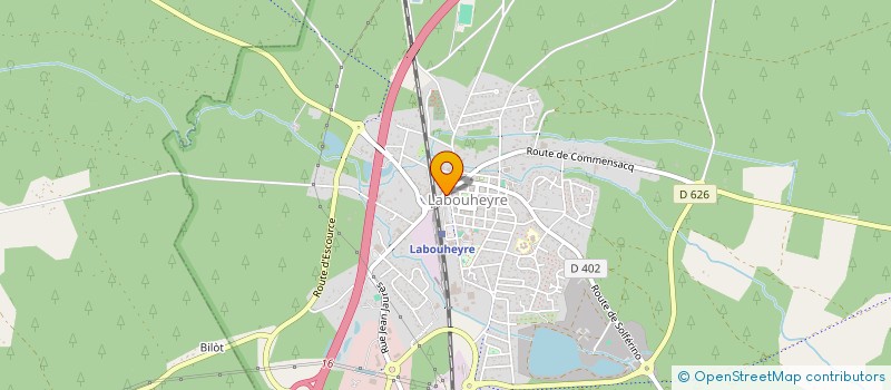 localisation de l'entreprise ASSOCIATION L IDEAL  LABOUHEYRE