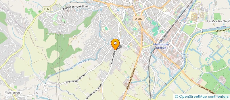 localisation de l'entreprise ASSOCIATION L'ILE AUX BAMBINS à MANOSQUE