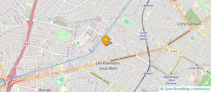 localisation de l'entreprise ASSOCIATION L ILE DE LA TORTUE  LES PAVILLONS-SOUS-BOIS