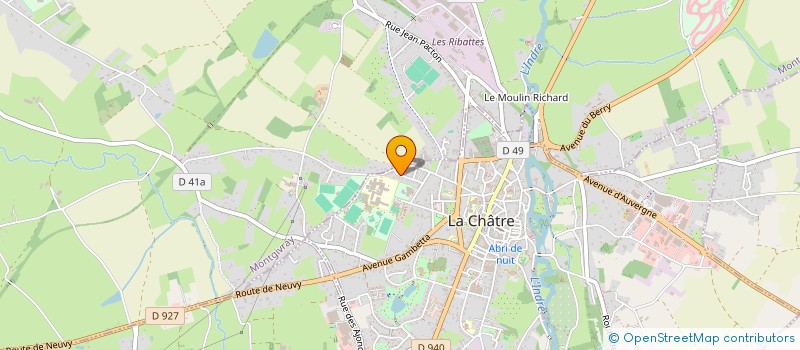 localisation de l'entreprise ASSOCIATION L'ILOT DES PRES à LA CHATRE