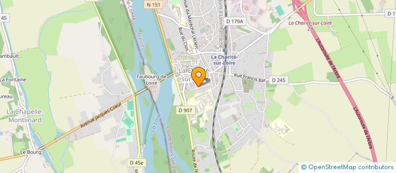 localisation de l'entreprise ASSOCIATION L'ILOT-LIVRES à LA CHARITE SUR LOIRE