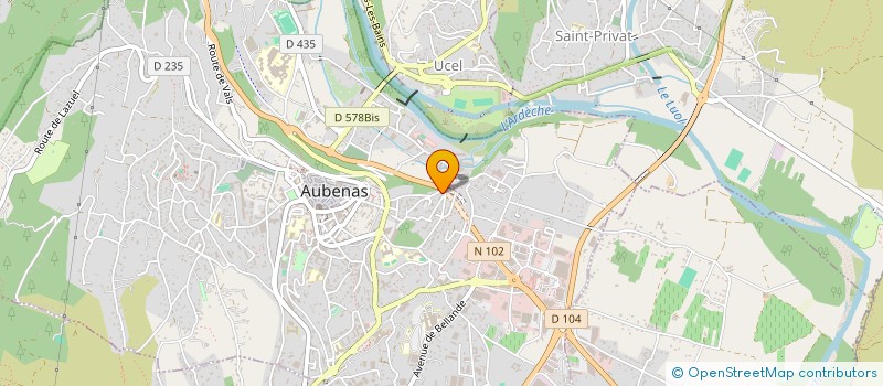 localisation de l'entreprise ASSOCIATION L'ITALIA AL DENTE à AUBENAS