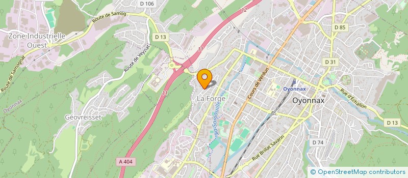 localisation de l'entreprise ASSOCIATION L'OASIS à OYONNAX