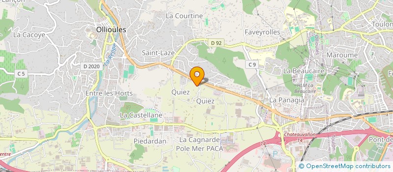 localisation de l'entreprise ASSOCIATION L OLIVIER à OLLIOULES