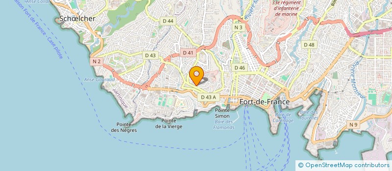 localisation de l'entreprise ASSOCIATION L'OLIVIER 7173  FORT-DE-FRANCE