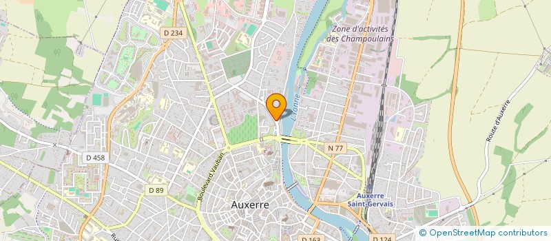 localisation de l'entreprise ASSOCIATION L'OLIVIER89 à AUXERRE