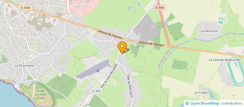 localisation de l'entreprise ASSOCIATION L'ORBESTIER à LES SABLES D'OLONNE