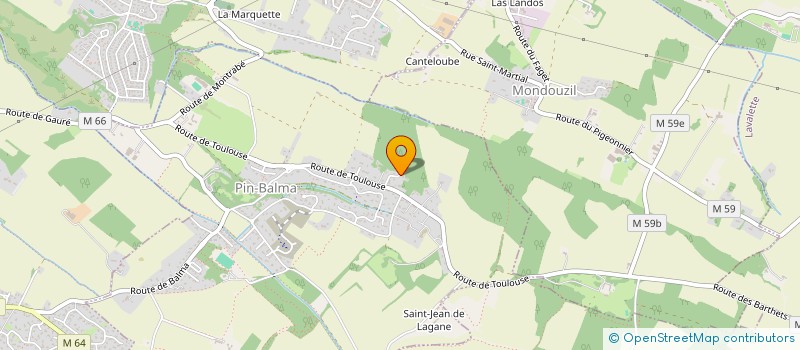 localisation de l'entreprise ASSOCIATION L'OREILLE HARDIE  PIN-BALMA