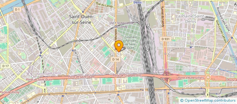 localisation de l'entreprise ASSOCIATION LA BANDE A GUINOT à SAINT-OUEN-SUR-SEINE