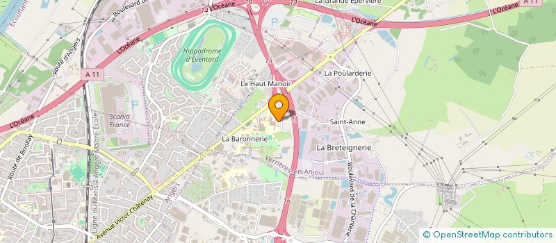 localisation de l'entreprise ASSOCIATION LA BARONNERIE  VERRIERES-EN-ANJOU