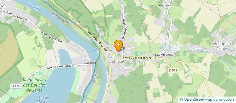 localisation de l'entreprise ASSOCIATION LA BELLE BROCANTE  VETHEUIL