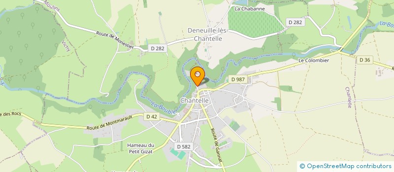 localisation de l'entreprise ASSOCIATION LA BENOITE à CHANTELLE