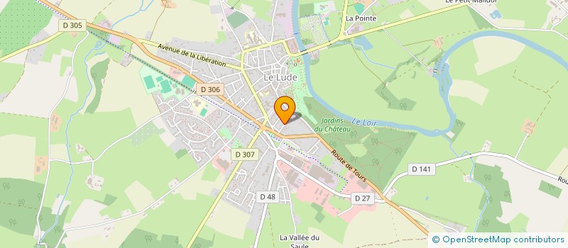 localisation de l'entreprise ASSOCIATION LA BICYCLUDE  LE LUDE