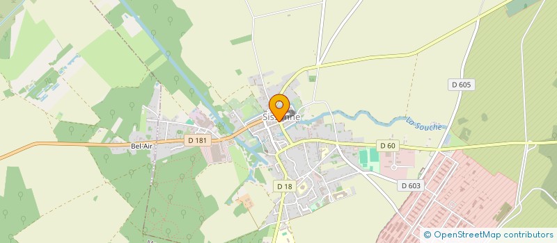 localisation de l'entreprise ASSOCIATION LA BIENVENUE  SISSONNE