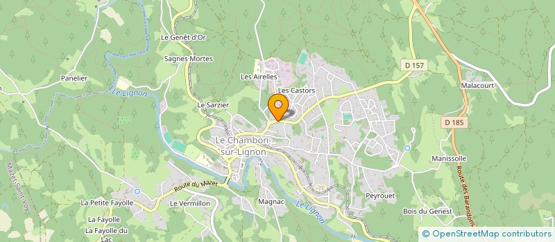 localisation de l'entreprise ASSOCIATION LA BOGUE à LE CHAMBON-SUR-LIGNON