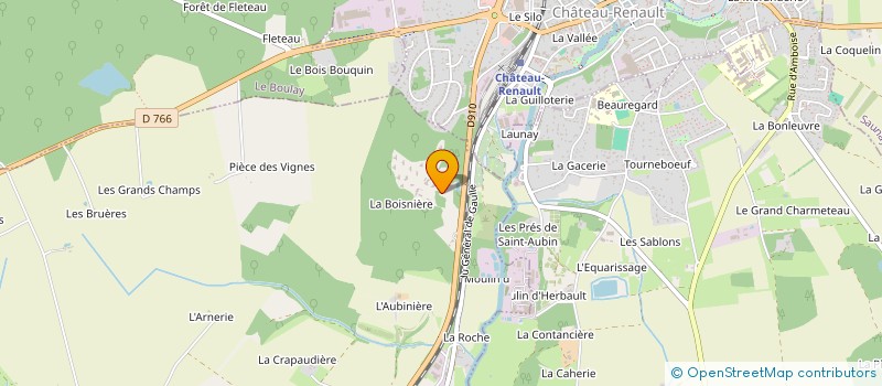 localisation de l'entreprise ASSOCIATION LA BOISNIERE à CHATEAU RENAULT