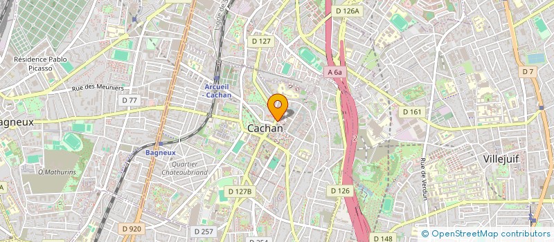 localisation de l'entreprise ASSOCIATION LA BOITE A SPECTACLES  CACHAN