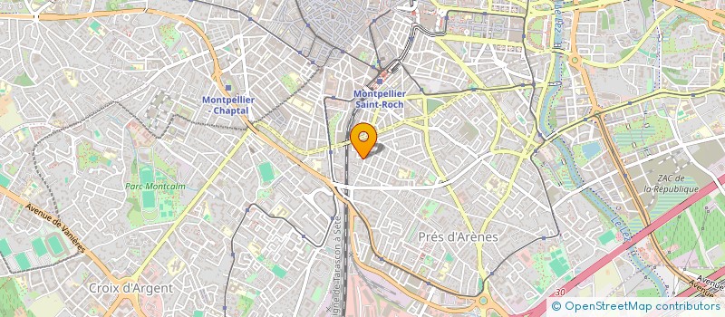 localisation de l'entreprise ASSOCIATION LA BOULANGERIE à MONTPELLIER