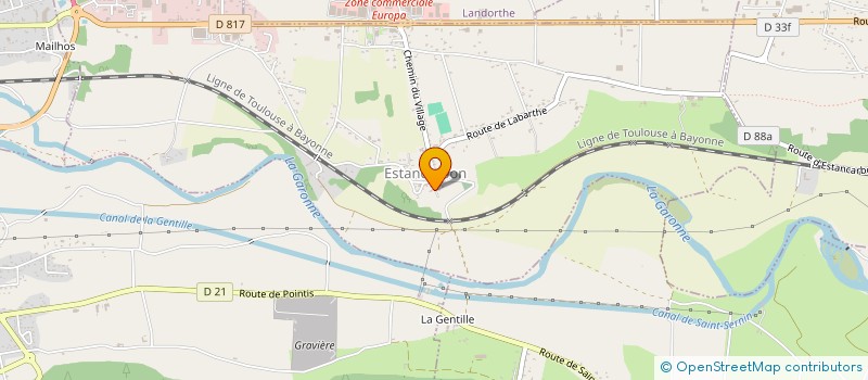 localisation de l'entreprise ASSOCIATION LA BOULE SPORTIVE COMMINGEOISE à SAINT-GAUDENS