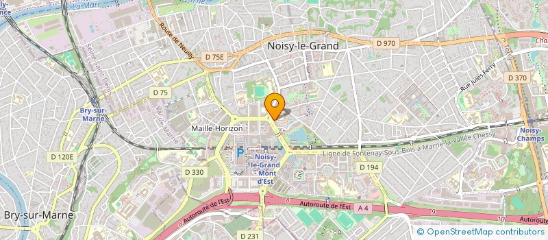 localisation de l'entreprise ASSOCIATION LA CALBASSE DU PARTAGE (ALCP)  NOISY-LE-GRAND