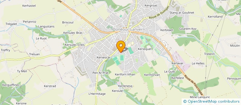 localisation de l'entreprise ASSOCIATION LA CARABINE BIGOUDENNE  PLONEOUR-LANVERN