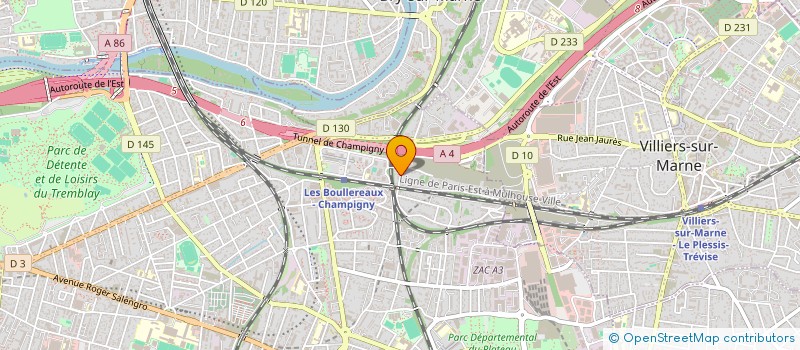 localisation de l'entreprise ASSOCIATION LA CARAVANE DU SAVOIR  CHAMPIGNY-SUR-MARNE